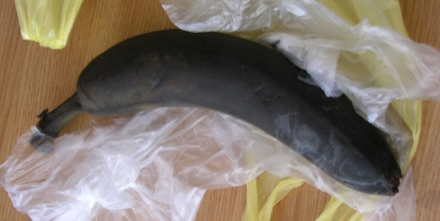 A black banana